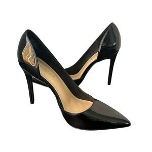 Shoedazzle Women Black AnnaKay Patent Leather Stiletto Pumps Size 8.5 - NWT